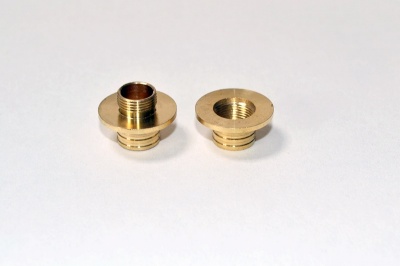 Woodturners Brass Thread Connector / secret compartment kit